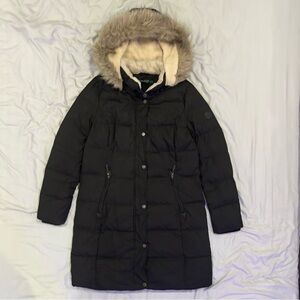 Polo Ralph Lauren Faux Fur Trimmed Hooded Puffer Coat
